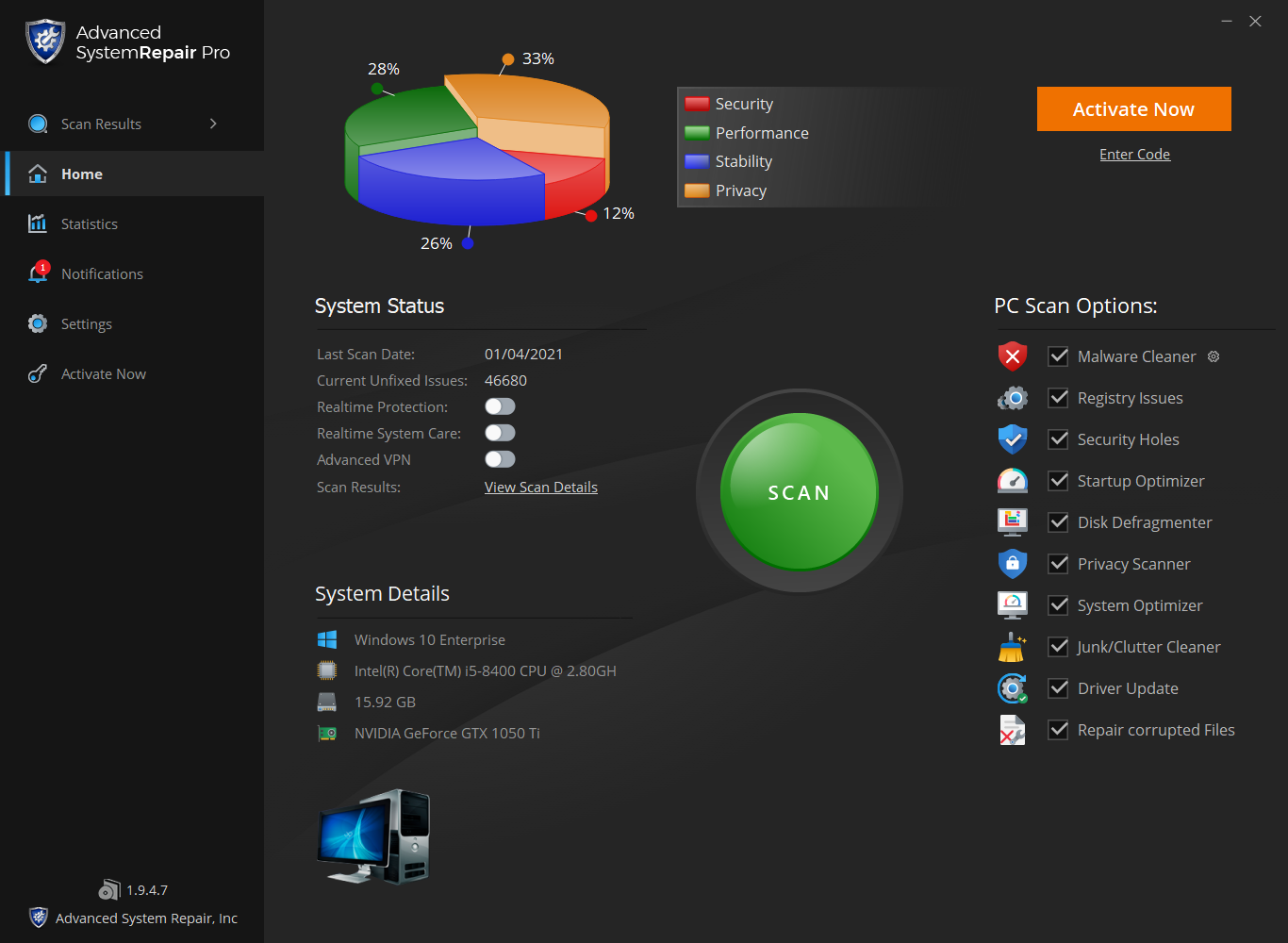 New UI version
